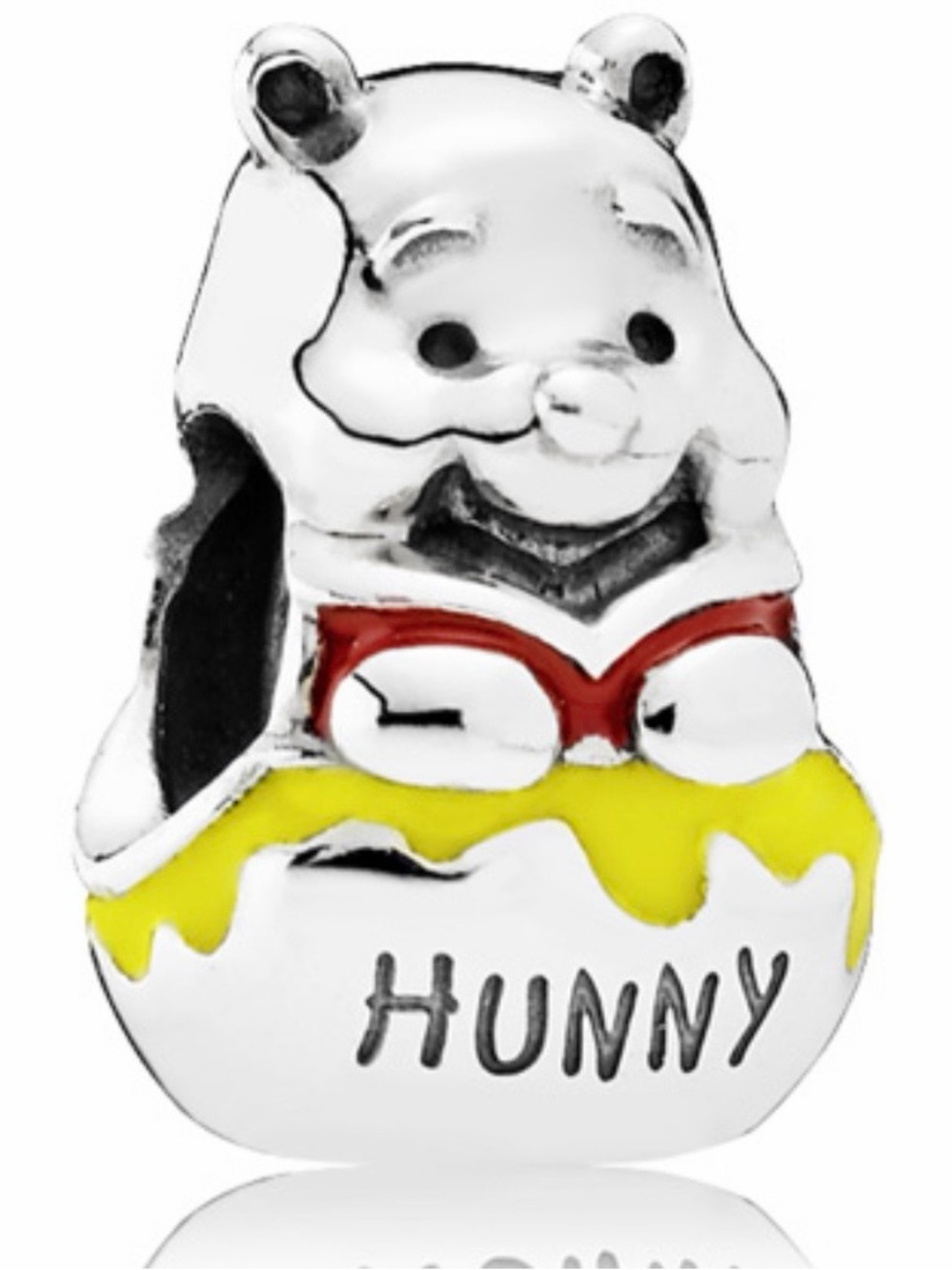 Pandora Winnie the Pooh 'Hunny' Charm with Yellow Enamel